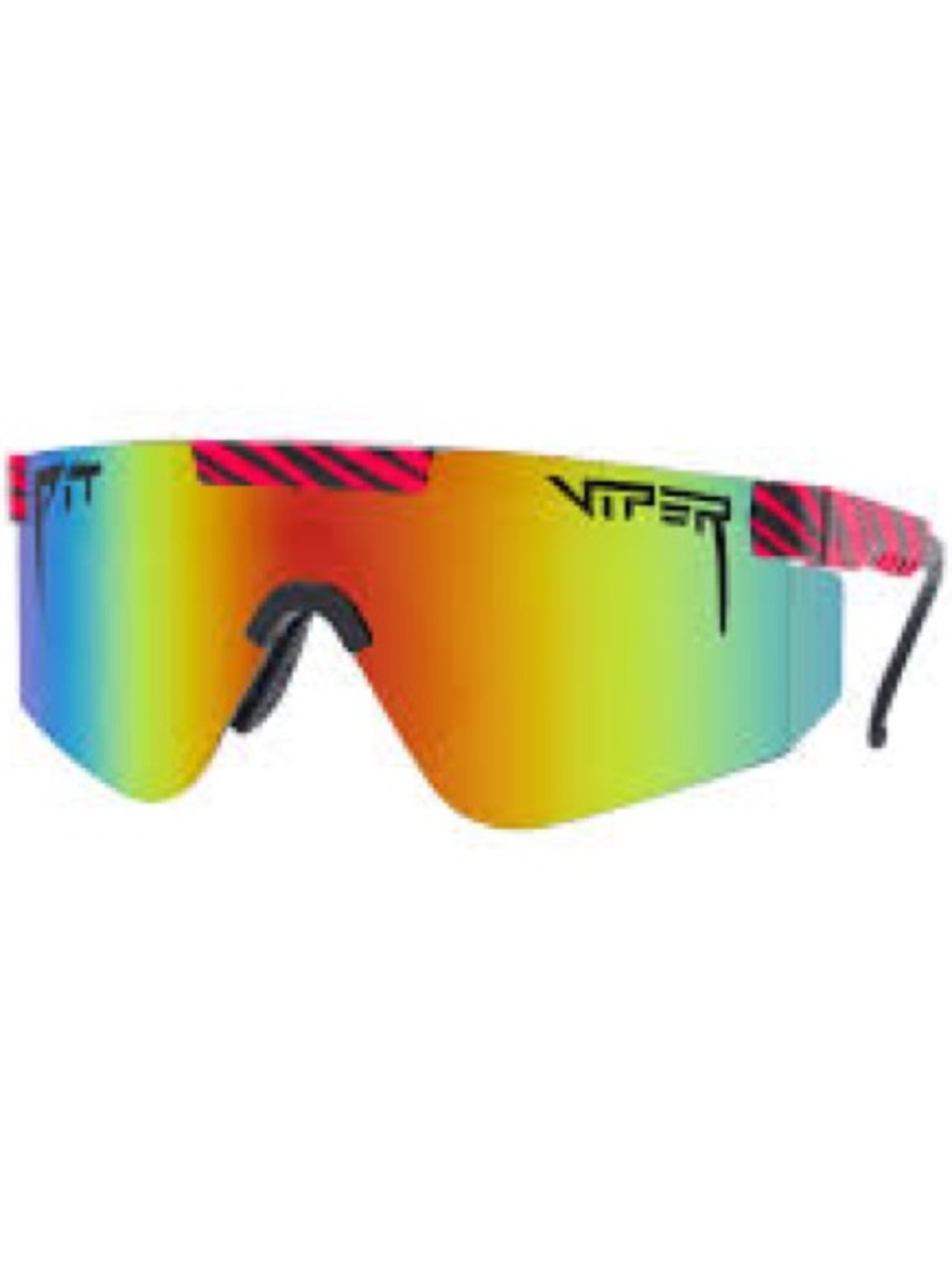 Pit Viper The Hot Tropics 2000 Sunglasses Mirrored Lens Hot Pink & Black Unisex